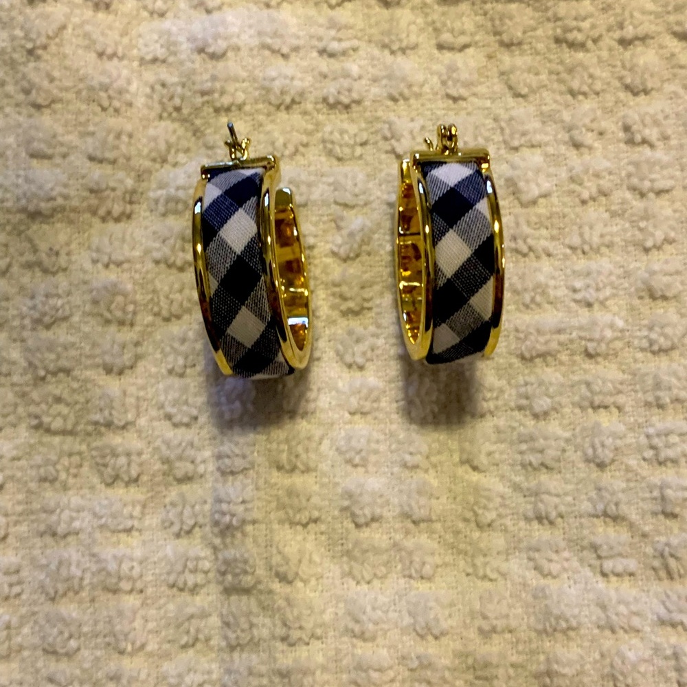Draper James Gingham Thick Good Hoops